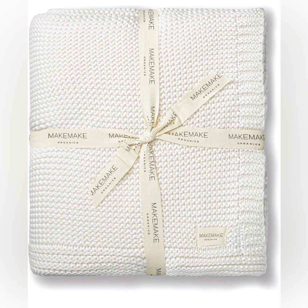 MAKEMAKE Organics Throw Blanket NWT